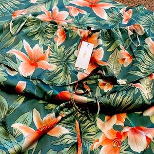 Floral tube maxi dress